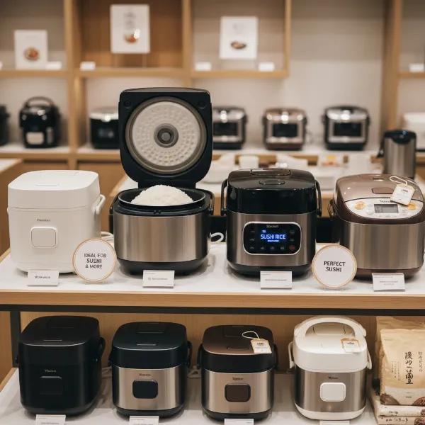 a collection of top-rated rice cookers from Zojirushi, Cuckoo, Yum Asia, and Tiger