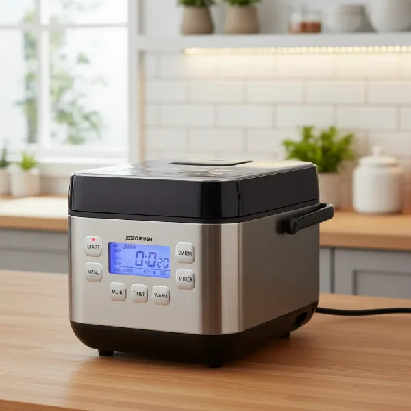Zojirushi Umami Micom Rice Cooker elegant design with control panel