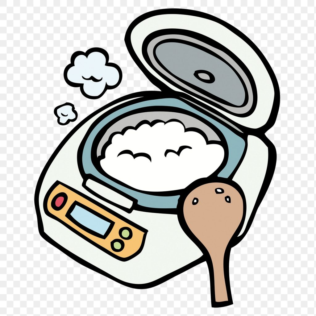 Rice cooker in a kitchen