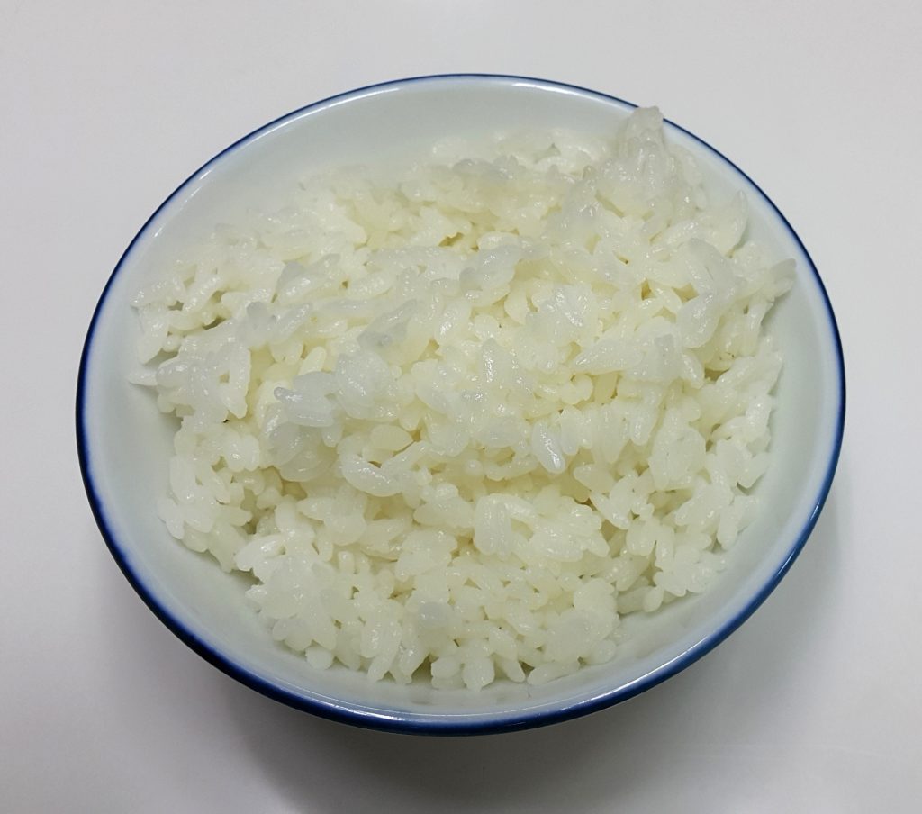 Bowl of cooked rice